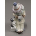 A small Lladro clown. 14 cm high.