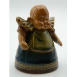 An unusual Royal Doulton stoneware model of a child, with hinged head,
