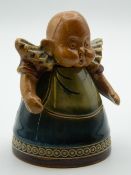 An unusual Royal Doulton stoneware model of a child, with hinged head,