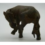 A Chinese scroll weight formed as a horse. 7 cm long.
