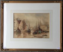 JOSEPH NEWINGTON CARTER (1835-1871) British, At Ghent, Belgium, dated 1863, watercolour,