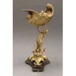 A gilt bronze centrepiece. 39 cm high.