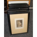 A quantity of framed Cries of London prints, etc.