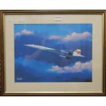 BARRY G PRICE, Concorde, print, framed and glazed. 40 x 30 cm.