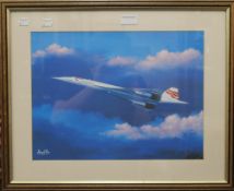 BARRY G PRICE, Concorde, print, framed and glazed. 40 x 30 cm.