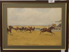 ISAAC CULLIN, The Cambridgeshire Stakes 1911 inscribed ''Mercutio - C Trigg Up,