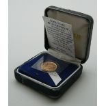 A 2002 boxed half sovereign