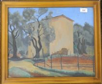 AUSTRALIAN SCHOOL (20th century), Italian Scene, oil on board, unsigned, framed and glazed.