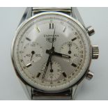 A rare Tag Heuer Carrera gentleman's wristwatch. 4 cm wide.