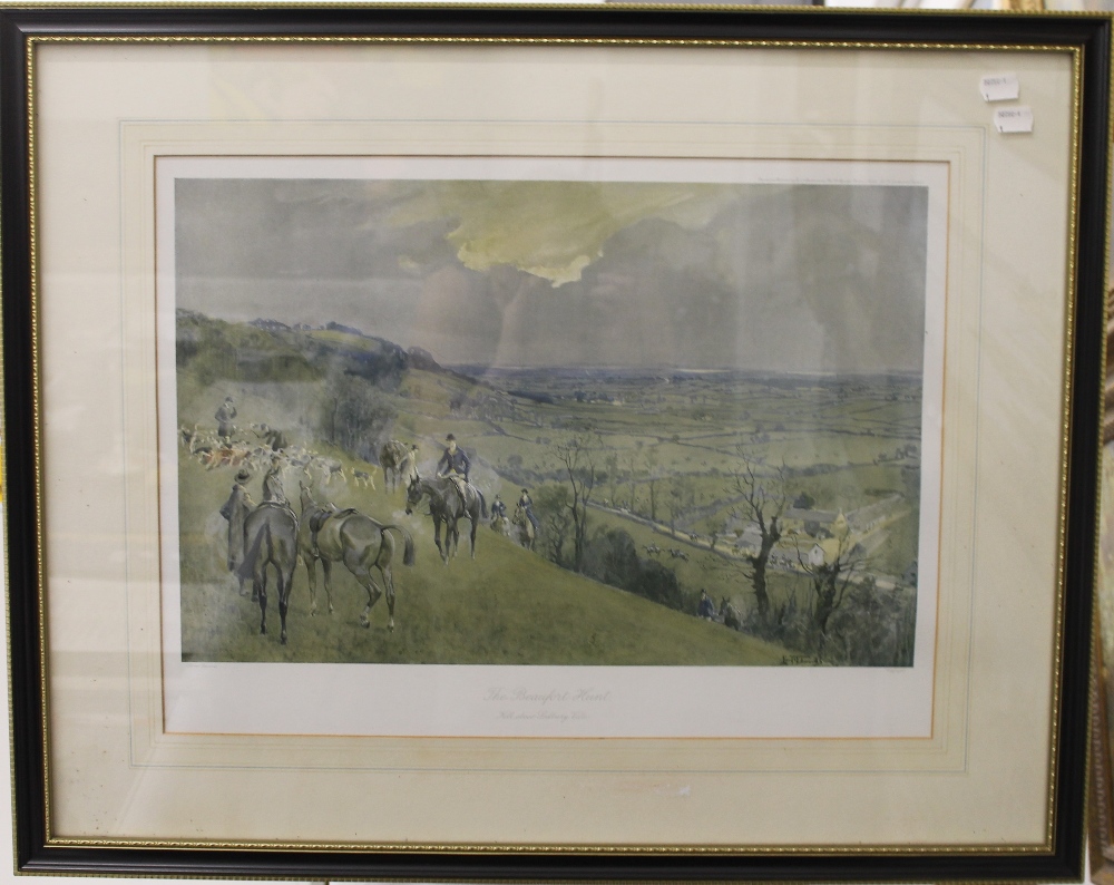 LIONEL EDWARDS (1878-1966) British, Cottesmore Hunt, print, signed in pencil to margin, - Image 7 of 8