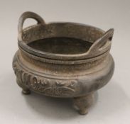 A Chinese censer with Arabic script. 15 cm wide.