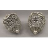 A pair of ceiling lights. 45 cm high.