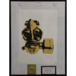 Death NYC, Gas Mask, framed and glazed. 20.5 x 29.5 cm.