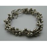 A Tiffany & Co silver bracelet. 45.1 grammes.