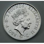 A solid silver 1oz Britannia 2017 coin