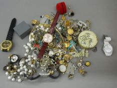 A box of costume jewellery