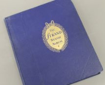 A vintage stamp album