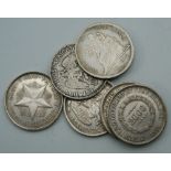 A quantity of South American and Central American coins