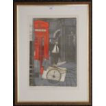 ROSEMARY MYERS, London Alleyway, lithograph, numbered 10/15 Edition II, signed to the margin,