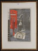 ROSEMARY MYERS, London Alleyway, lithograph, numbered 10/15 Edition II, signed to the margin,