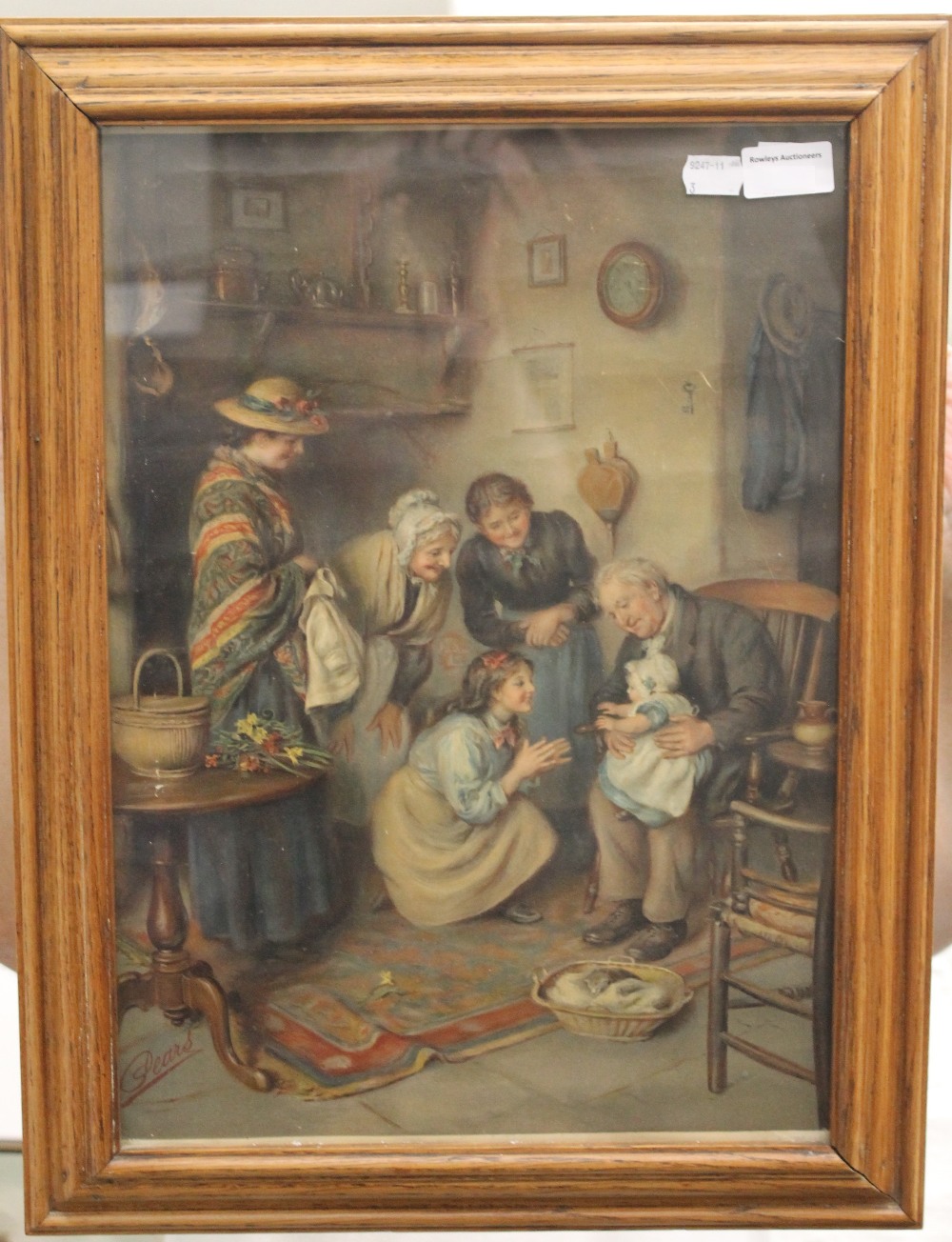 A Pears print, framed and glazed. 32 x 45 cm.