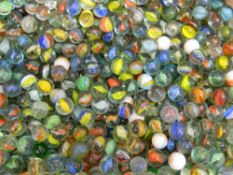 A large collection of vintage marbles