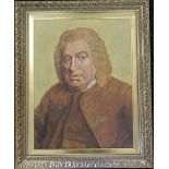 ANDREW JAMES, Portrait of Samuel Johnson, after JAMES BARRY, oil on canvas, framed. 46 x 60 cm.