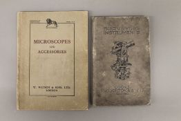 Two 1920s catalogues for microscopes and surveying instruments