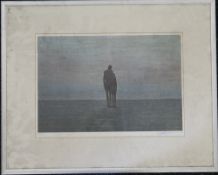 Lithograph, indistinctly signed, initialled P.A.R, framed and glazed. 46 x 31.5 cm.