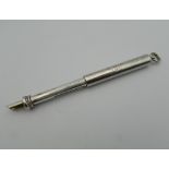 A Sampson Morden silver propelling pen/pencil