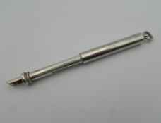 A Sampson Morden silver propelling pen/pencil