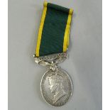 A WWI Territorial medal awarded to CPL. P W CANHAM R.F.