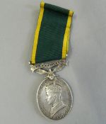 A WWI Territorial medal awarded to CPL. P W CANHAM R.F.