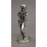 A silver model of a pirate. 11.5 cm high. 93 grammes.