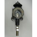 An antique carriage lamp marked Wendover-Huntingdon and London,