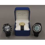 Three gentleman's wristwatches