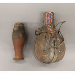 A Turkana tribal blood and milk vessel. 49 cm high.