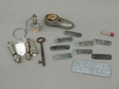 A quantity of miscellaneous items, including a vintage 'The Metropolitan Whistle' by J Hudson & Co,