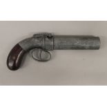 A replica pepper pot pistol. 22 cm long.
