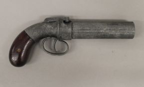 A replica pepper pot pistol. 22 cm long.