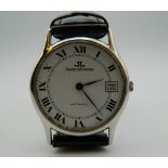 A Jaeger-LeCoultre Ultra Slim gentleman's automatic date wristwatch.