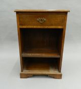 A modern oak side cabinet. 71 cm high.