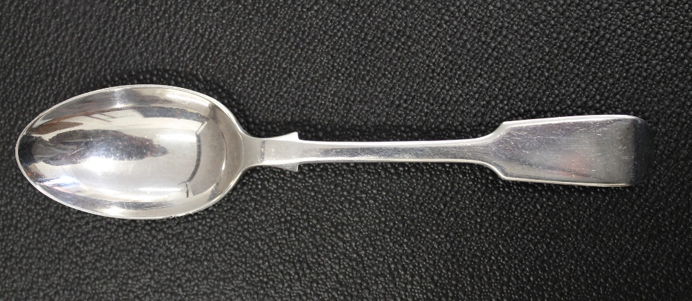 Five Georgian Fiddle pattern teaspoons by George Maudsley Jackson of London. 88.6 grammes. - Image 13 of 17