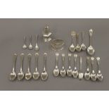 A quantity of silver teaspoons, etc. 11.8 troy ounces.