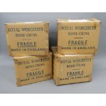 A large quantity of boxed Royal Worcester dinner wares, comprising: 16 cups, 16 saucers,