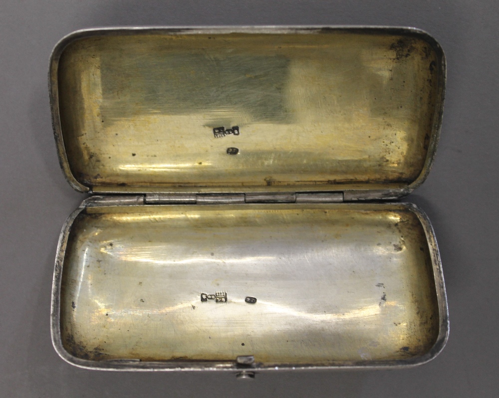 A Russian silver niello box. 10 cm wide. - Image 5 of 7