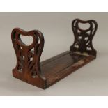 A Victorian rosewood book slide. 30.5 cm closed.