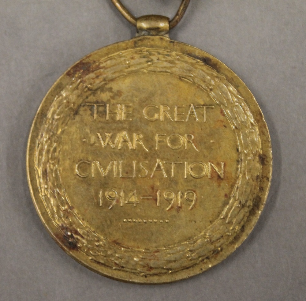 Two WWI medals, awarded to 31615 Pte. W R A Canham Rif. - Image 5 of 8