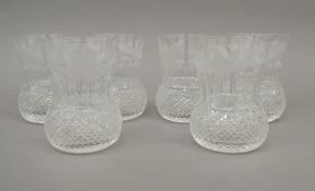 A set of six Royal Stuart crystal tumblers.