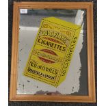 A Vintage Wills Goldflake Cigarettes pictorial advertising mirror, framed. 44 x 54 cm overall.